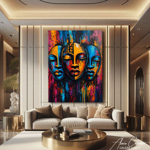 TABLEAU MASQUES AFRICAINS AlessioCacciatore