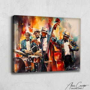 peinture musiciens jazz