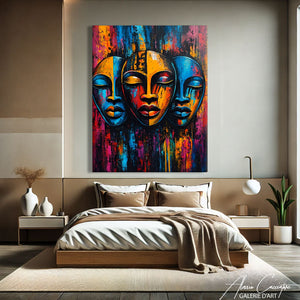 TABLEAU MASQUES AFRICAINS AlessioCacciatore