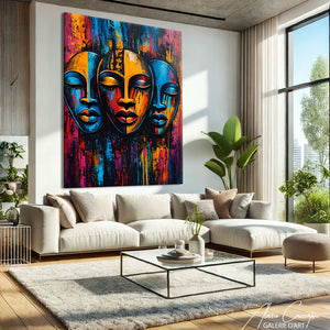 TABLEAU MASQUES AFRICAINS AlessioCacciatore