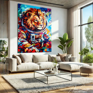 Tableau Lion Coloré
