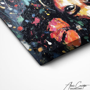 TABLEAU ABSTRAIT NOIR AlessioCacciatore