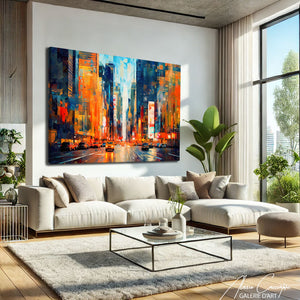 TABLEAU NEW YORK ABSTRAIT