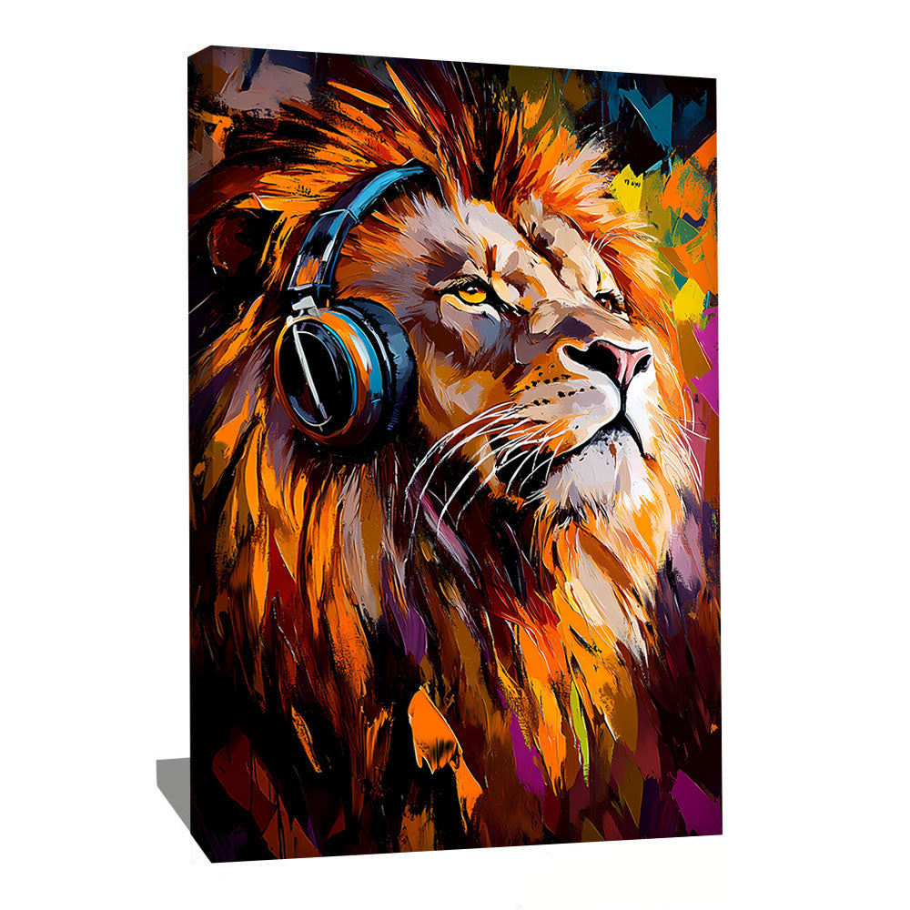 MUSIC LION PAINTING