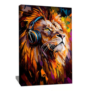 TABLEAU LION MUSIQUE AlessioCacciatore