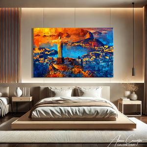 Grand Tableau Abstrait Coloré