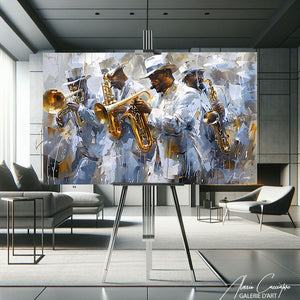 peinture musiciens jazz