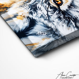 TABLEAU LOUP BLANC Alessio Cacciatore