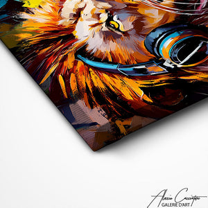 TABLEAU LION MUSIQUE AlessioCacciatore
