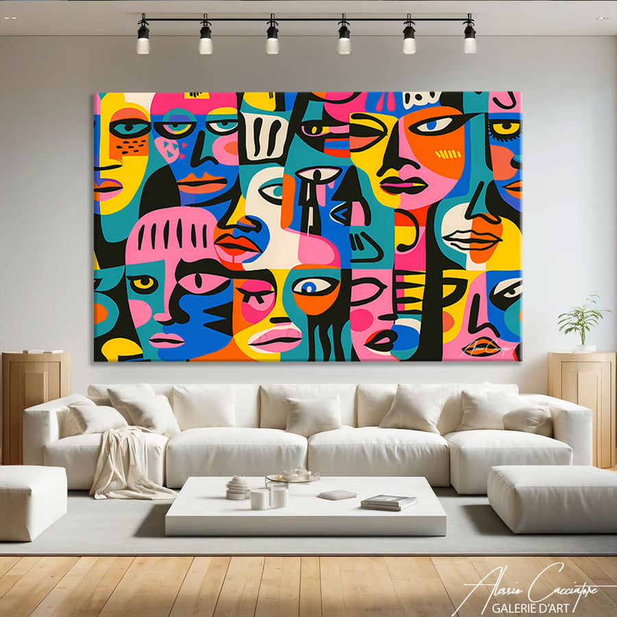 Tableau Coloré Artiste – mise en situation