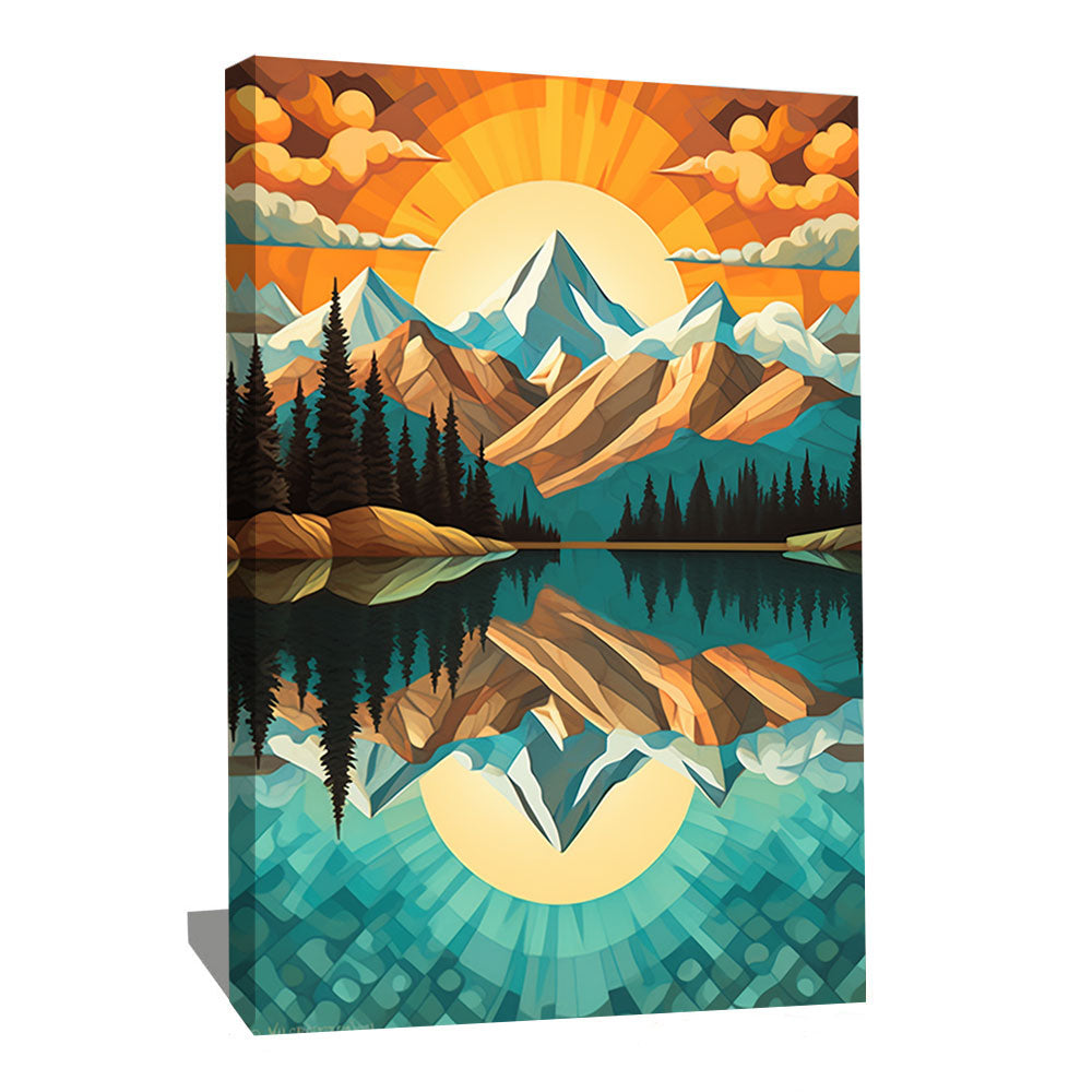 Tableau Moderne Montagne