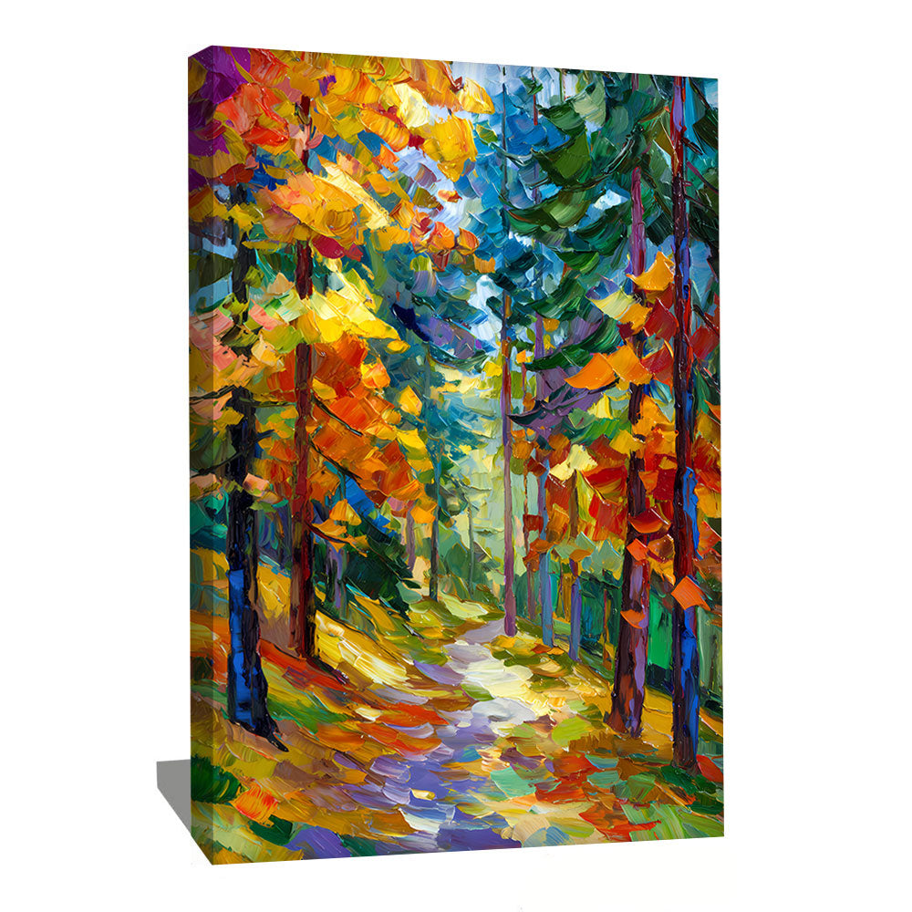 TABLEAU FORÊT ABSTRAIT