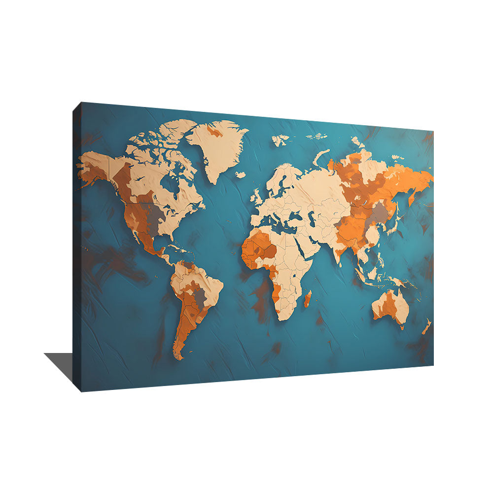 tableau carte du monde