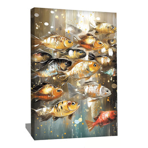 Tableau avec des Poissons