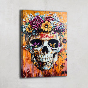 TABLEAU CRÂNE MEXICAIN