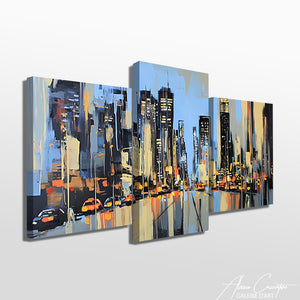 TABLEAU TRIPTYQUE URBAIN