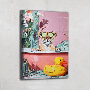 TABLEAU SALLE DE BAIN LION AlessioCacciatore