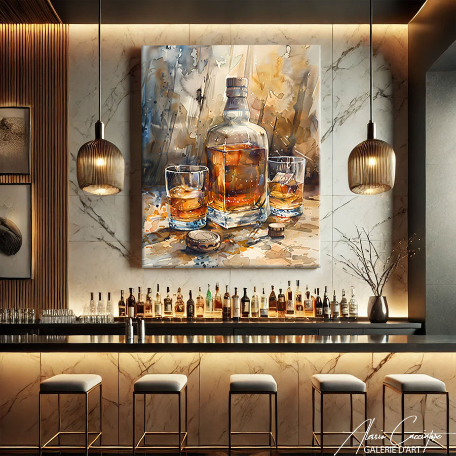 Tableau Whisky
– mise en situation