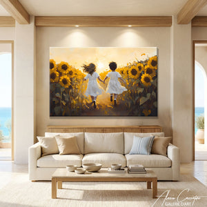 Peinture Champs De Tournesol