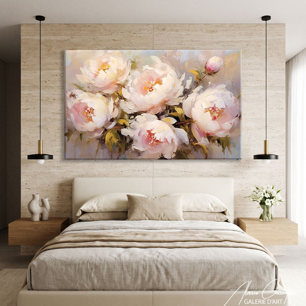 TABLEAU ABSTRAIT PIVOINES