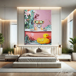 TABLEAU SALLE DE BAIN LION AlessioCacciatore