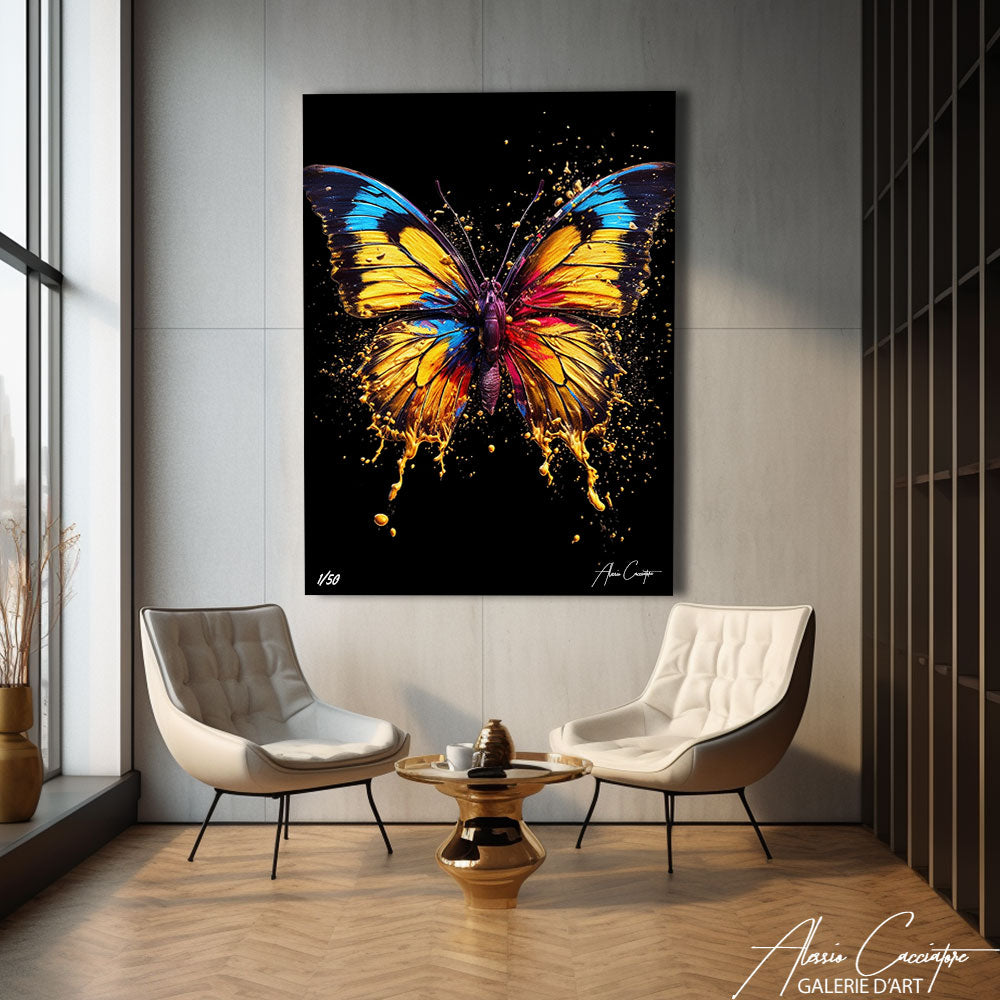 tableau papillon moderne