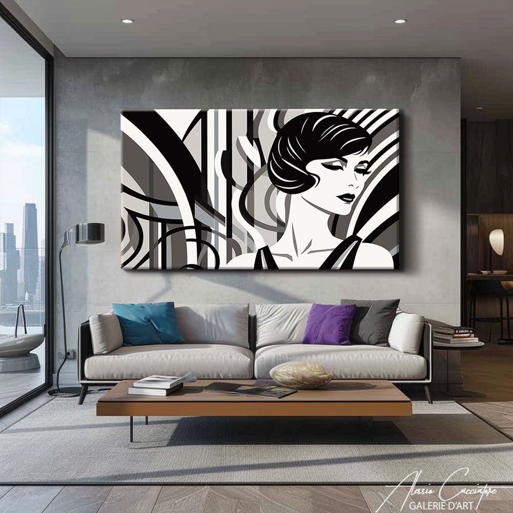 Tableau Art Déco Ancien