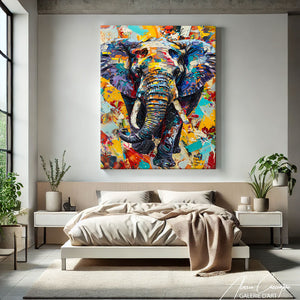 Tableau Éléphant Couleur