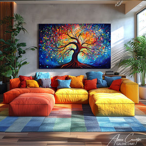 Peinture murale Arbre de vie