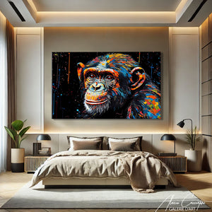 peinture singe artiste