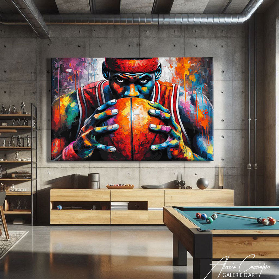 TABLEAU BASKET HOMME AlessioCacciatore – mise en situation
