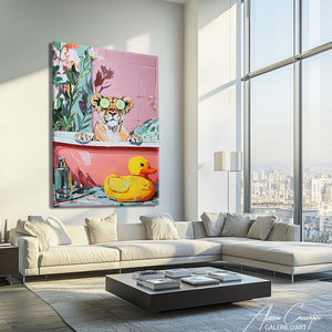 TABLEAU SALLE DE BAIN LION AlessioCacciatore