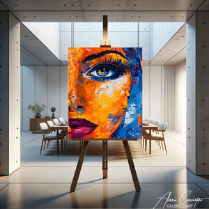 Tableau Visage Femme Moderne