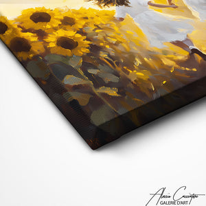 Art Mural Champs De Tournesol