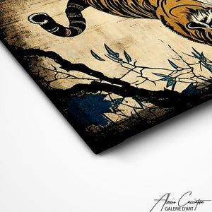 TABLEAU JAPONAIS TIGRE Alessio Cacciatore