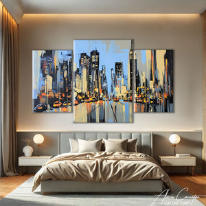 TABLEAU TRIPTYQUE URBAIN