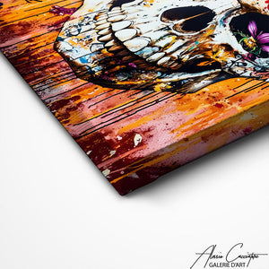 TABLEAU CRÂNE MEXICAIN Alessio Cacciatore