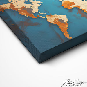 TABLEAU CARTE DU MONDE DÉCO Alessio Cacciatore