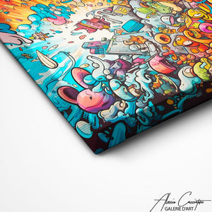 TABLEAU GRAFFITI ART Alessio Cacciatore