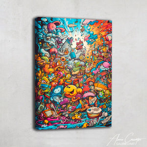 tableau pop art graffiti