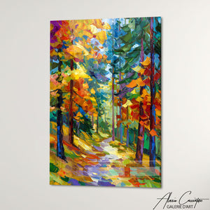 TABLEAU FORÊT ABSTRAIT AlessioCacciatore