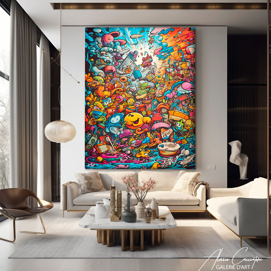 tableau graffiti – mise en situation