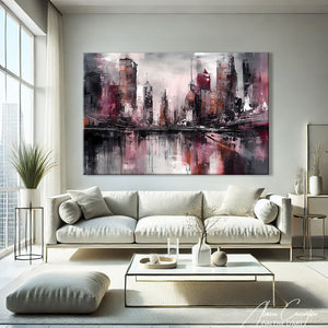 Tableau Rose et Noir