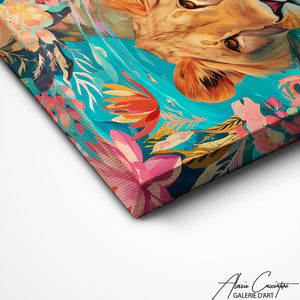 TABLEAU LIONNE FLORALE AlessioCacciatore