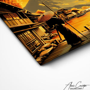 TABLEAU COUCHER DE SOLEIL JAPONAIS AlessioCacciatore
