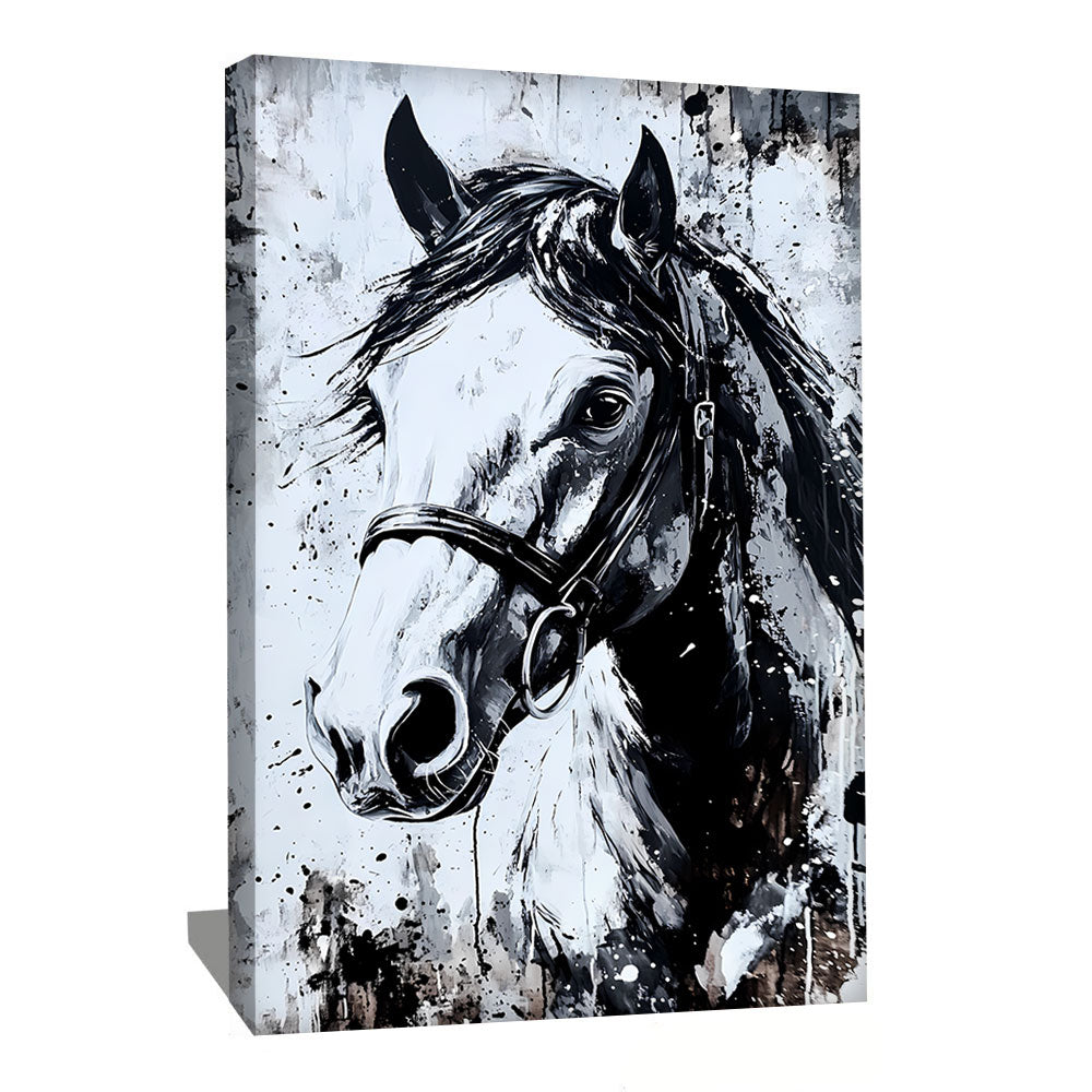 TABLEAU CHEVAL NOIR