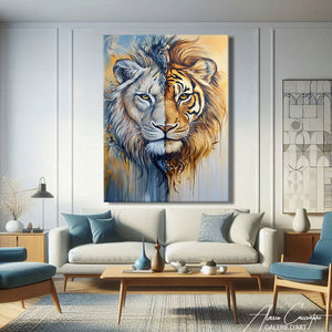 TABLEAU LION ARTISTE