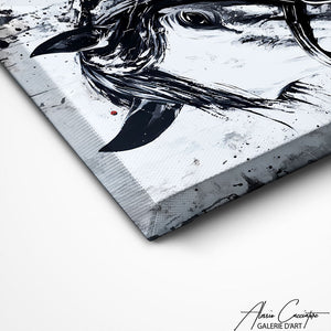 TABLEAU CHEVAL NOIR Alessio Cacciatore