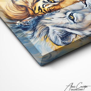 TABLEAU LION ARTISTE Alessio Cacciatore