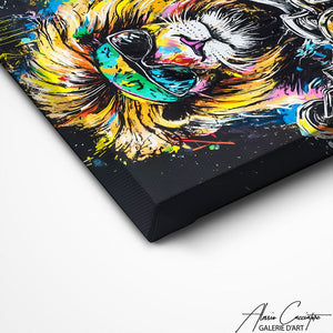 TABLEAU LION BIKER AlessioCacciatore